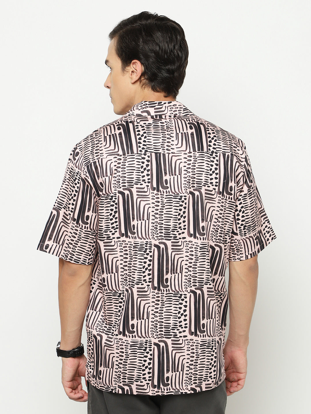 Bold Abstract Oversized Cotton Shirt