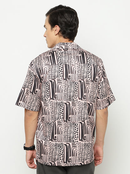 Bold Abstract Oversized Cotton Shirt