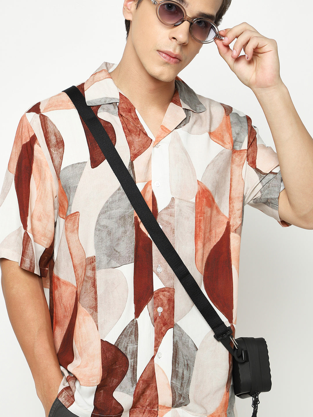 Modern Bold Oversized Viscose Shirt